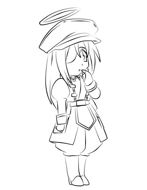 Cute Chibi Girl Coloring Pages Easy