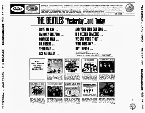 Cd Bootleg By Deer 5001 The Beatles Yesterday And Today Us Stereo