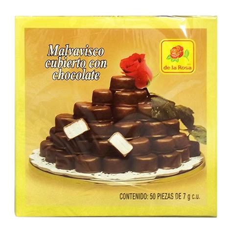 Malvaviscos De La Rosa Cubiertos Con Chocolate 50 Pzas Walmart