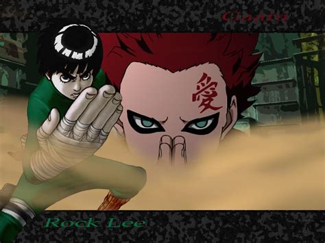 Rock Lee Vs Gaara Wallpapers Wallpaper Cave