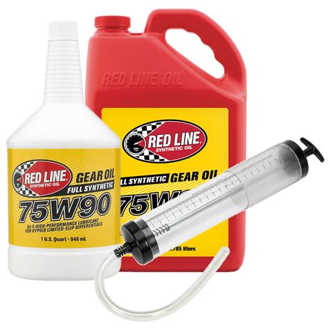 Red Line 75w90 Gl5 Synthetic Gear Oil 75w 90 With Optional Sealey Ak54