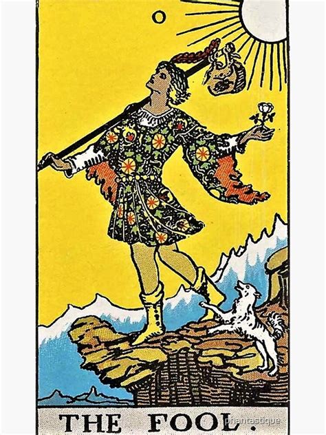The Fool Tarot Poster For Sale By Phantastique Redbubble