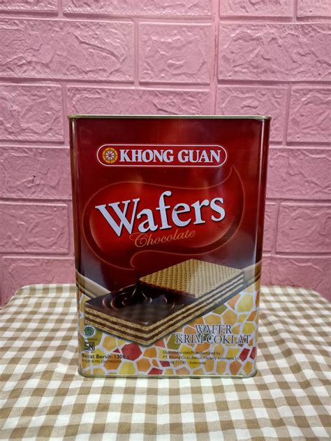 Khong Guan wafers coklat kemasan kaleng 1300g dan 600g | Lazada Indonesia
