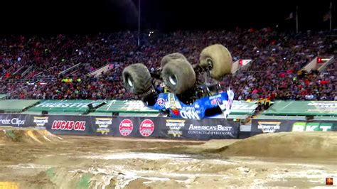 Monster Truck Lands First Ever Front Flip Proves Anything Is Possible