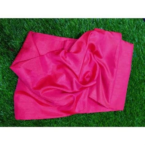 Plain Solids 150gsm Pink Polyester Silk Fabrics At Rs 210meter In