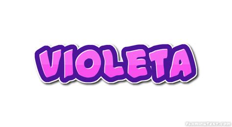 Violeta Logo Herramienta De Diseño De Nombres Gratis De Flaming Text