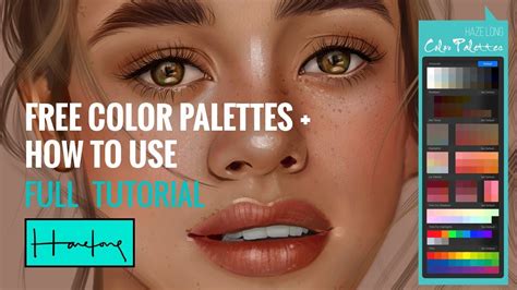 Procreate Color Palette Color Swatches Portrait Color Palette Skin