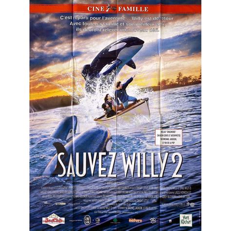 Sauvez Willy 2 Affiche De Film 120x160 Cm 1995 Jason James