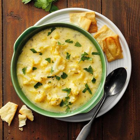 Cauliflower Cheddar Soup Recipe How To Make It Taste Of Home