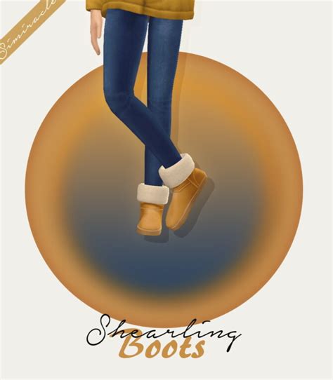Comfy Shearling Boots Kids Version At Simiracle Sims 4 Updates