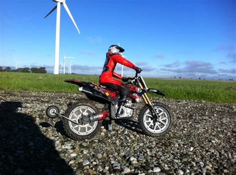 The package contains all the bolts plus a nice. Deegan RC Dirtbike with alloy grey color modifications and ...