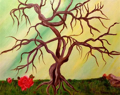 Twisted Tree And Roses Photograph By Janis Tafoya Fine Art America