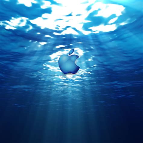 Download Wallpaper 2048x2048 Apple Mac Brand Logo Underwater