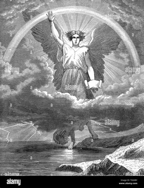 The Angel With The Book Bible Revelation 10 Hi Res Stock Photography