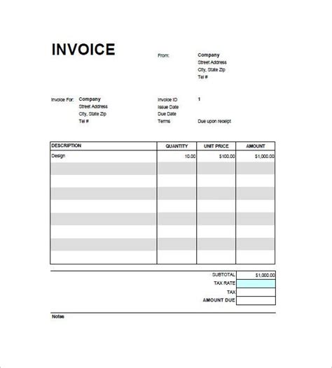 This comprehensive log starts with a sample food diary to show you how to fill it in. google docs service invoice , Download Invoice Template ...