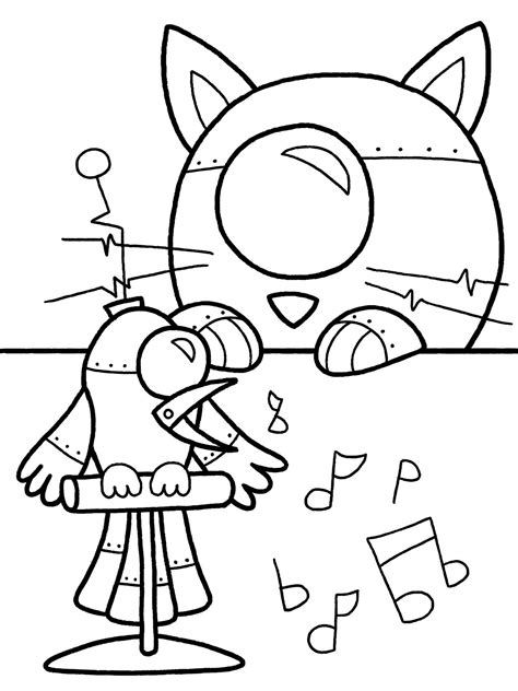 Cute cartoon robot coloring page free printable coloring pages. Malvorlagen fur kinder - Ausmalbilder Roboter kostenlos ...