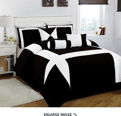 Classic black & white jamestown toile bedding set comforter shams skirt add more. 7 Piece Cal King Jefferson Black and White Comforter Set ...