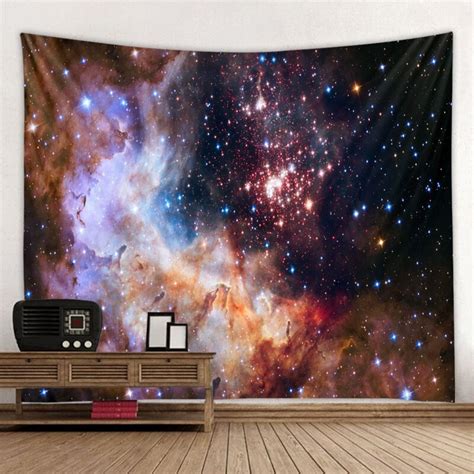 Galaxy Tapestry Wall Hanging Nebula Universe Outer Space Etsy