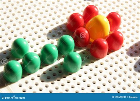 Kids Mosaic Pins Creativity Set Color Pins Stock Image Image Of