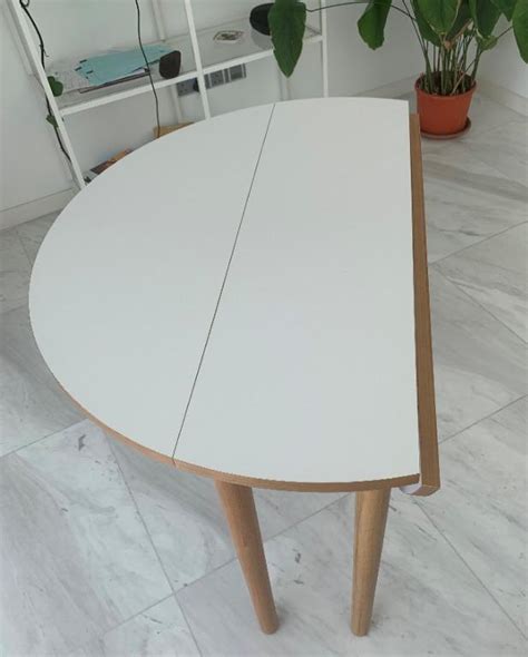 Habitat Suki 2 4 Seater White Folding Round Dining Table Furniture