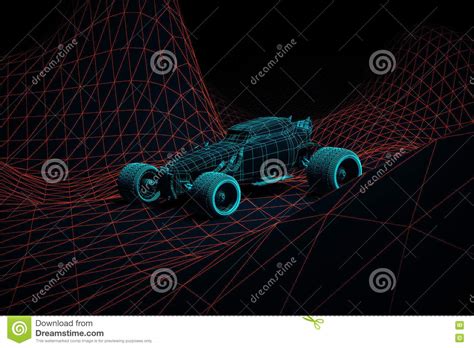 Grid Car Model Stock Illustration Illustration Of Engineering 80991083