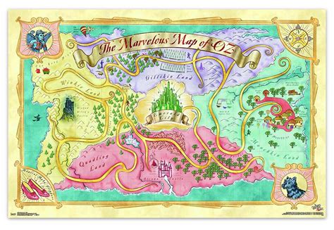 Maps Of Oz Oz Wiki The Wonderful Wizard Of Oz Fantasy