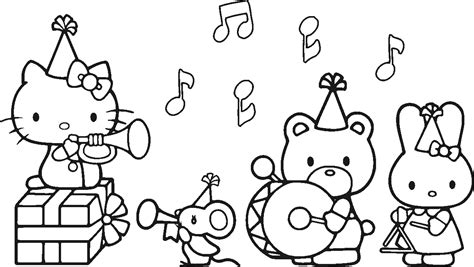Printable happy birthday hello kitty coloring page you can now print this beautiful happy birthday hello kitty coloring page or color online for free. Hello Kitty Concert Coloring Page - Free Printable ...