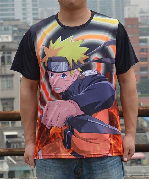 Buy Naruto Full Printed Men Tee Round Neck Casual