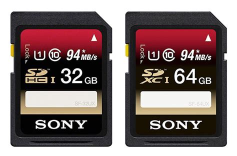 Sony Sdxc Sdhc Uhs 1 Class 10 U3 Memory Cards