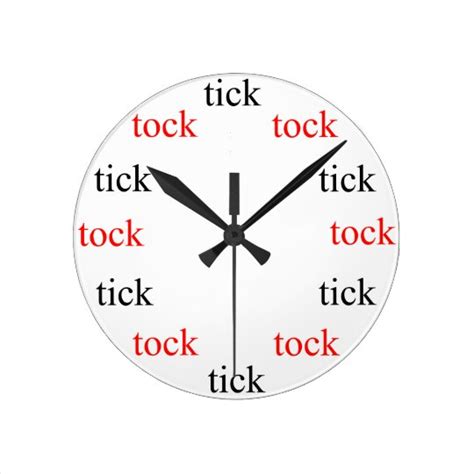 Tick Tock Clock Zazzle