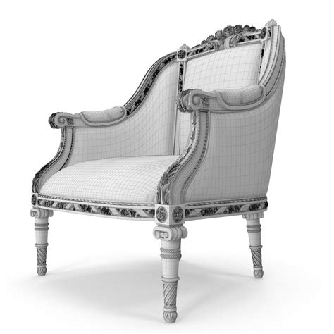 Luxurious Armchair 3d Model Classical Furniture Luxury Furniture