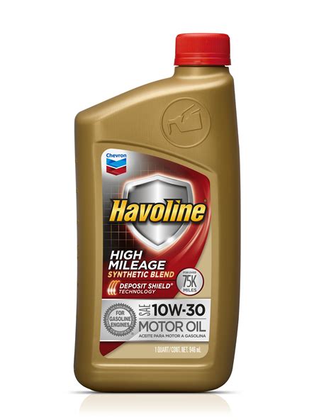 Havoline 10w 30 High Mileage Synthetic Blend Motor Oil 1 Qt Walmart