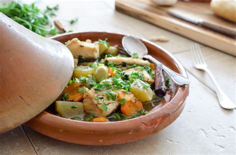 Tajine de poisson au citron confit