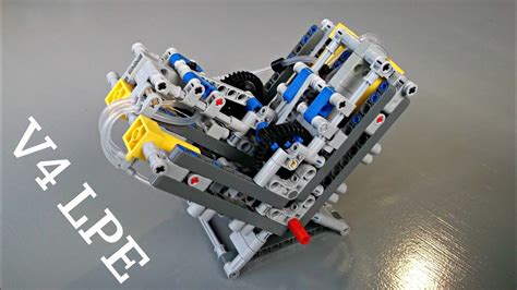 Lego Technic V4 Pneumatic Engine With Instructions Youtube