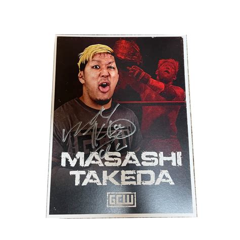 Masashi Takeda Signed 8x10 Game Changer Wrestling