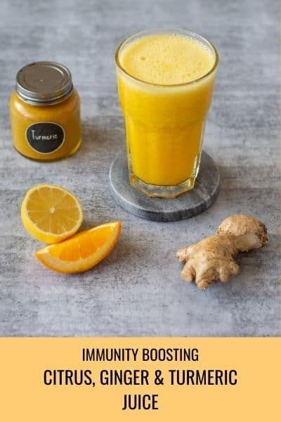 This Immune Boosting Juice Contains Oranges Lemon Ginger And Turmeric