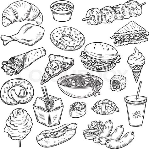 Food Drawing Easy Cute Food Drawings Easy Drawings Food Sketch