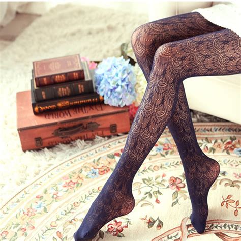 Women Sexy Stockings Summer Autumn Hollow Out Tights Japanese Lace