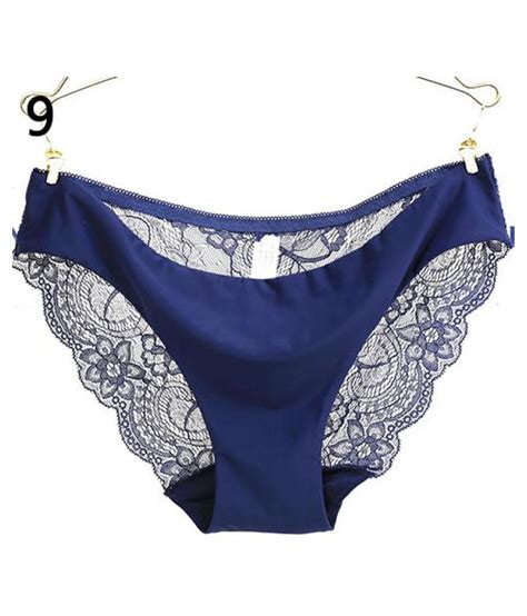 Buy Women Sexy Traceless Low Waist Briefs Lace See Through G String