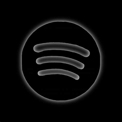 Spotify Icon In The Color Neon Black Black Wallpaper Iphone Dark Dark