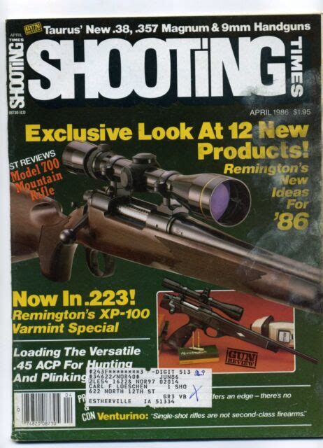 SHOOTING TIMES Magazine April 1986 Exclusive Look At 12 New Products
