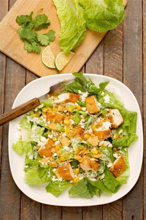 Coarse salt and ground pepper ; Mexican Chicken Caesar Salad Recipe | MyGourmetConnection
