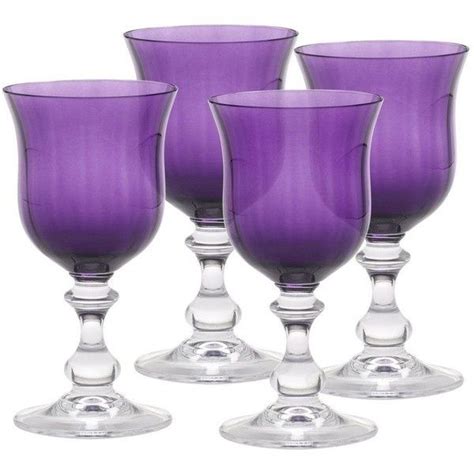 Purple Water Wine Glasses All Things In Lavender Pinterest