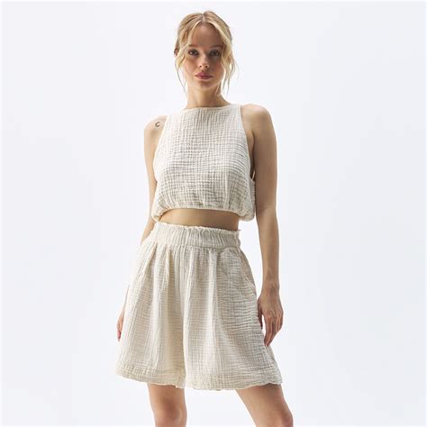 Crinkle Relaxed Shorts | Artisan Made with 100% Turkish Cotton in 2024