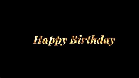 Happy Birthday Animated Text Footage Videos And Clips In Hd And 4k