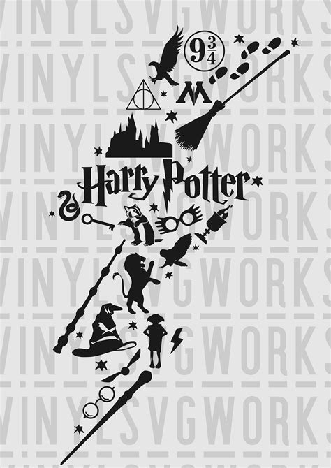 Harry Potter lightning bolt SVG File | Etsy