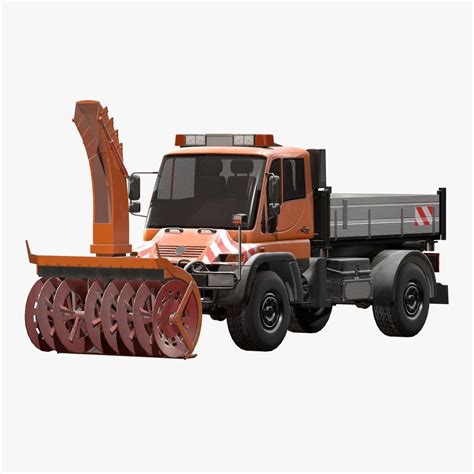 3d Model Snow Plow Truck Mb Unimog U500 Vr Ar Low Poly Cgtrader