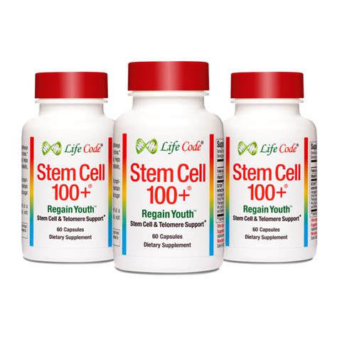 Stem Cell 100 Anti Aging Rejuvenation Regeneration Supplements