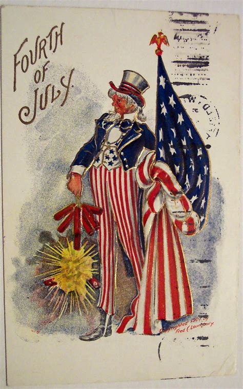 Vintage Fourth Of July Postcard Dave Flickr