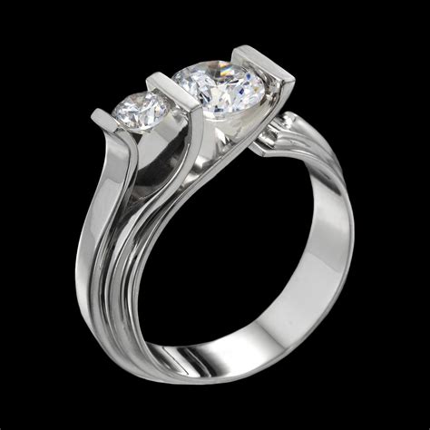 Unique Engagement Ring Fiore Diamond Ring By Adam Neeley Diamond